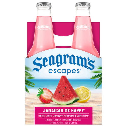 Seagram's Escapes Malt Beverage, Premium, Jamaican Me Happy