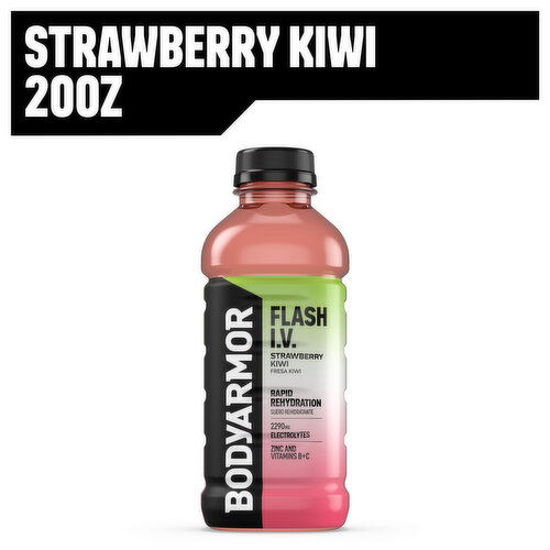 BODYARMOR Flash I.V.  Flash I.V. Strawberry Kiwi Electrolyte Sports Drink