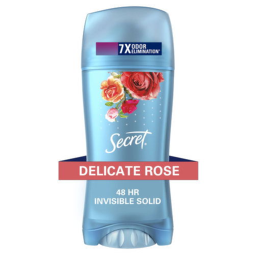 Secret Fresh Collection Invisible Solid Antiperspirant and Deodorant, Rose Scent, 2.6 oz