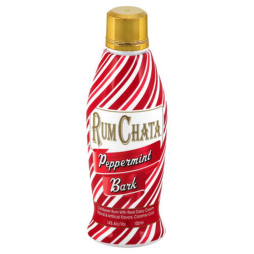 RumChata Caribbean Rum, with real Dairy Cream, Peppermint Bark