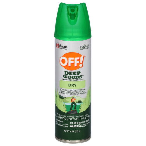 Off! Deep Woods Insect Repellent VIII, Dry