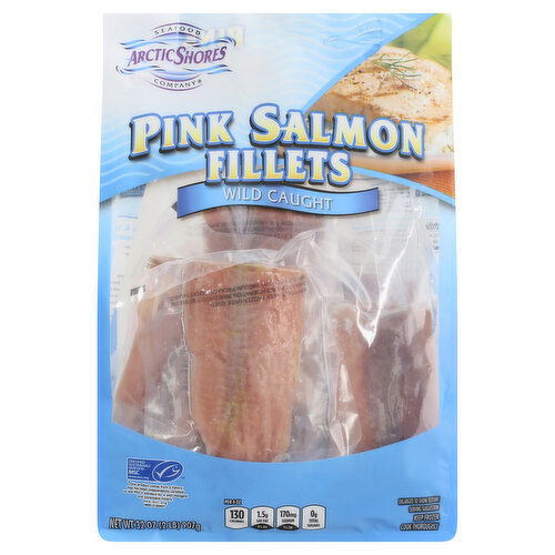 Arctic Shores Pink Salmon Fillets, Wild Caught