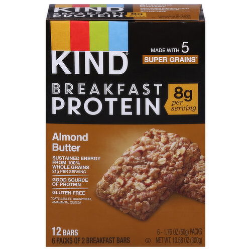 Kind Bars, Almond Butter, Breakfast Protein