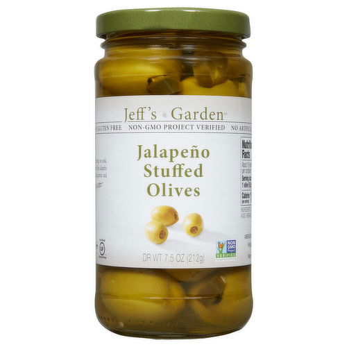 Jeff's Garden Olives, Jalapeno Stuffed