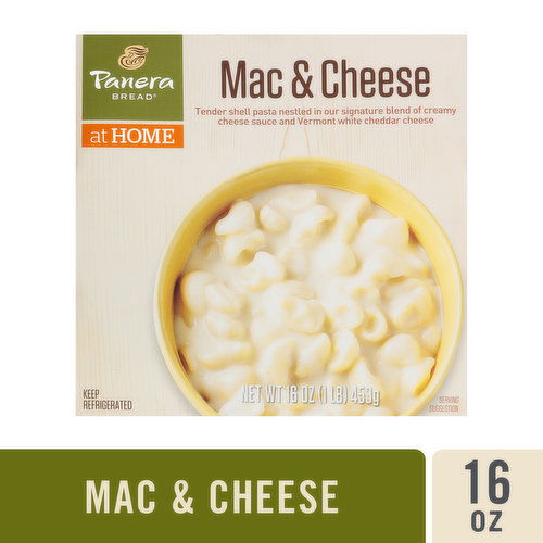 Panera Bread Mac & Cheese, Microwave Meal, 16 OZ Bowl (Vegetarian)