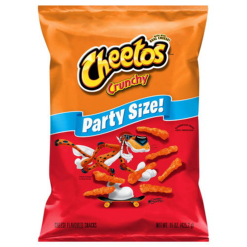 Cheetos Cheese Flavored Snacks, Crunchy, Party Size