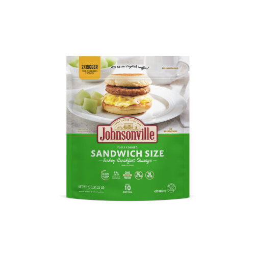 Johnsonville Turkey Breakfast Sausage Patties, 10 Patties