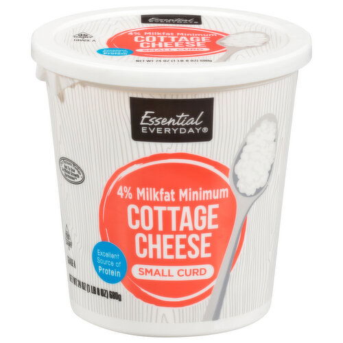 Essential Everyday Cottage Cheese, Small Curd, 4% Milkfat Minimum