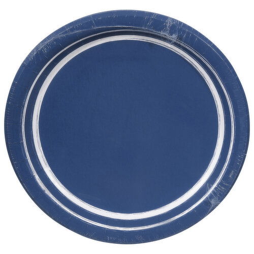 Sensation Plates, Premium Strength, Navy Blue, 8.75 Inch