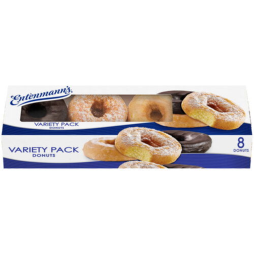 Entenmann's Variety Pack Donuts, 8  count, 15 oz