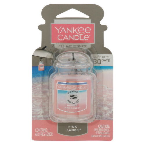 Yankee Candle Car Jar Ultimate Air Freshener, Pink Sands