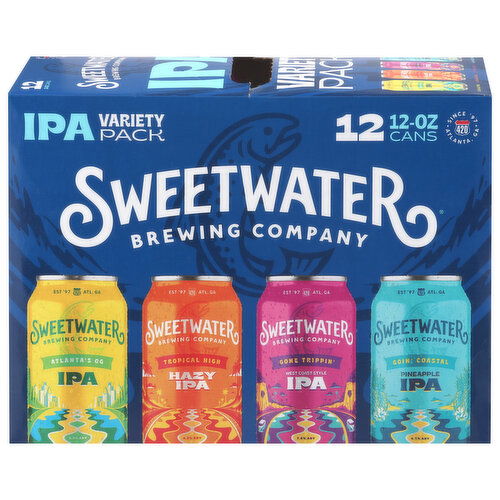 SweetWater Brewing Company IPA Assorted Beer Variety Pack