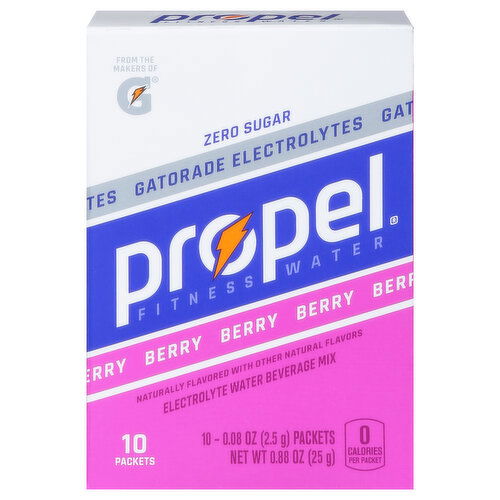 Propel Water Beverage Mix, Zero Sugar, Berry, Electrolyte