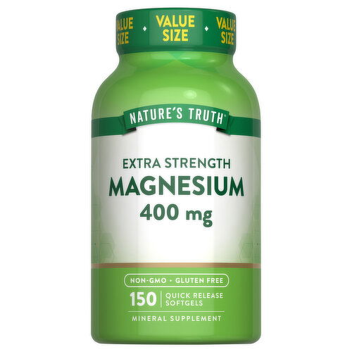 Nature's Truth Extra Strength Softgels 400 mg Magnesium
