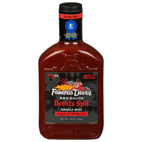 Famous Dave's BBQ Sauce, Devil's Spit, Hot