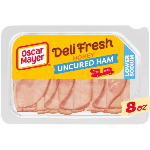 Oscar Mayer Honey Uncured Ham Sliced Lunch Meat with 27% Lower Sodium