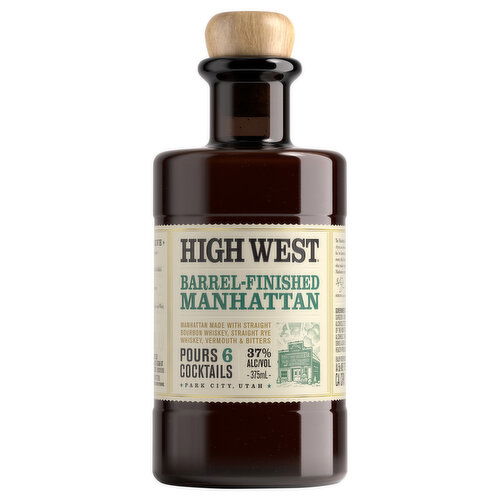High West Barrel Finished Manhattan Cocktail