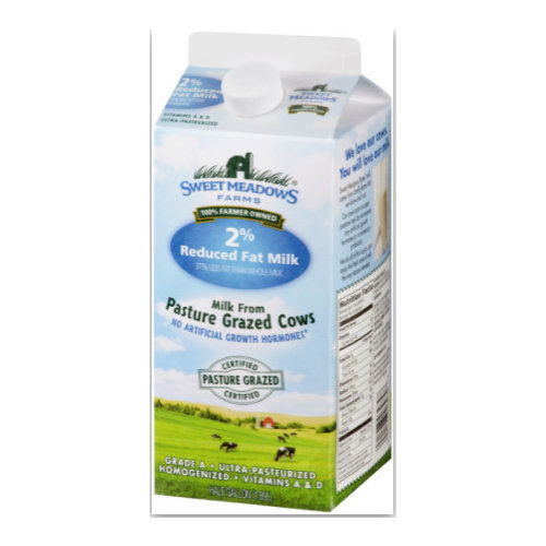 Sweet Meadows Farms 2% Reduced Fat Milk