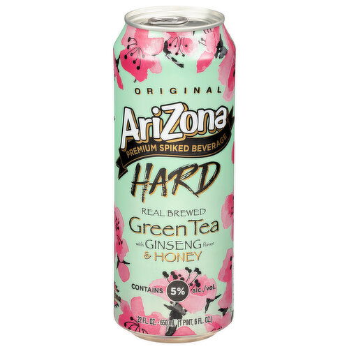 AriZona Hard Green Tea with Ginseng Flavor & Honey