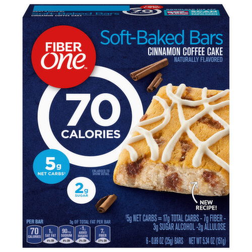 Fiber One Cinnamon Coffee Cake Soft-Baked Bars