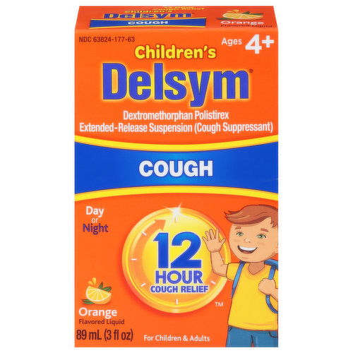 Delsym Children's Cough Relief, Orange Flavored Liquid