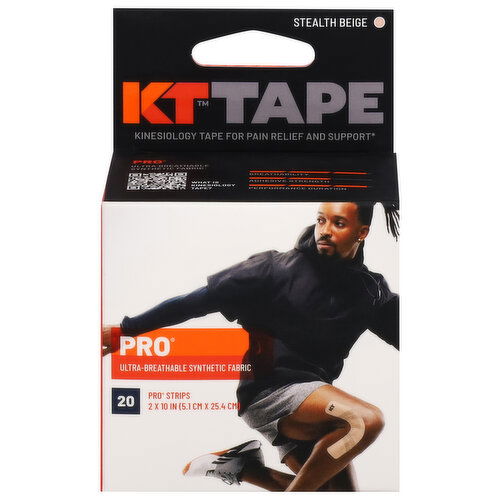 KT Tape Kinesiology Tape, Stealth Beige, Pro