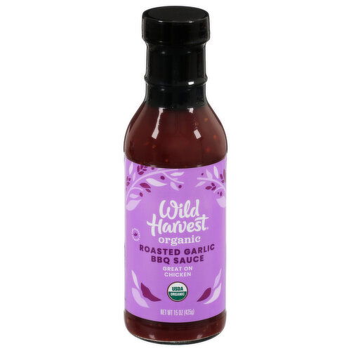 Wild Harvest Sauce, BBQ, Organic, Roasted Garlic