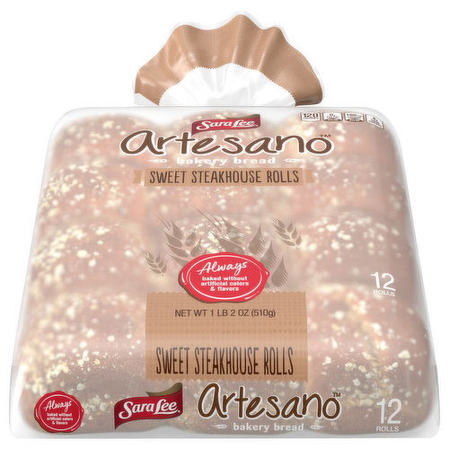 Sara Lee Artesano Rolls, Sweet Steakhouse