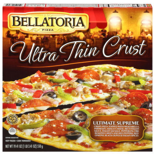 Bellatoria Ultra Thin Crust Ultimate Supreme Pizza