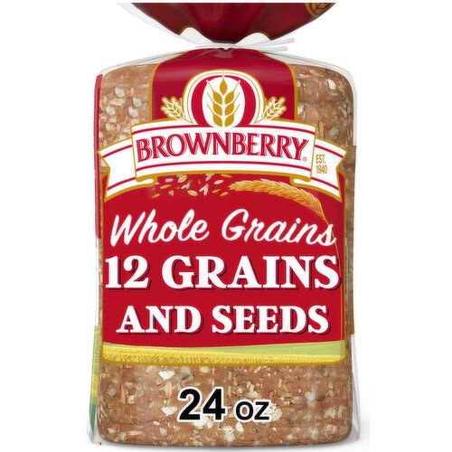 Brownberry 12 Grains and Seeds Whole Grain Bread, 24 oz