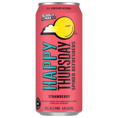 Happy Thursday Beer, Spiked Refreshers, Strawberry