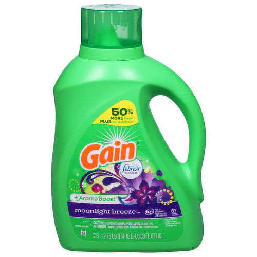 Gain +Aroma Boost Detergent, Moonlight Breeze