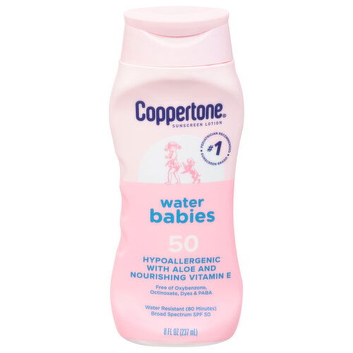 Coppertone Water Babies Sunscreen Lotion, Broad Spectrum SPF 50