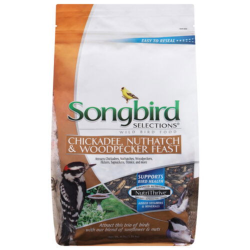 Songbird Selections Chickadee, Nuthatch & Woodpecker Feast Wild Bird Food