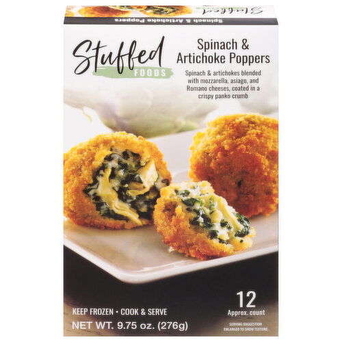 Stuffed Foods Spinach & Artichoke Poppers
