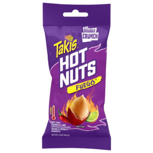 Takis Hot Nuts Extreme Fuego Double Crunch Peanuts