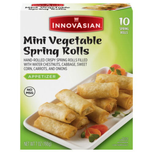 InnovAsian Appetizer Vegetable Mini Spring Rolls