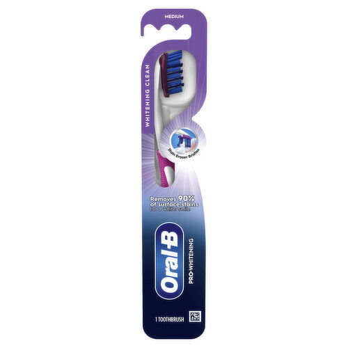 Oral-B Luxe Pro Whitening Toothbrush, Medium, 1 Count