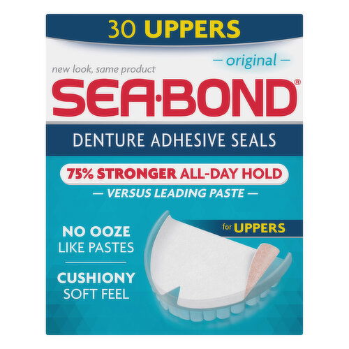 Sea Bond Denture Adhesive Seals, Uppers, Original