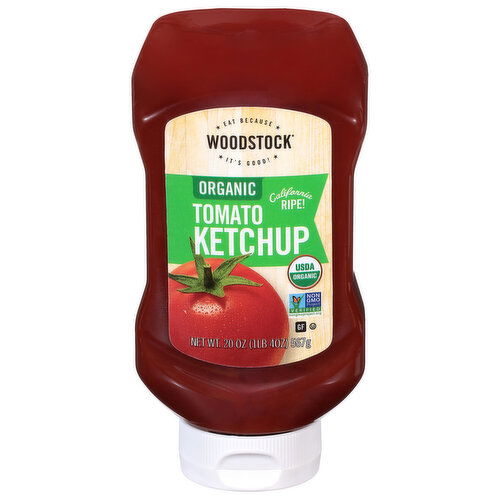 Woodstock Ketchup, Organic, Tomato