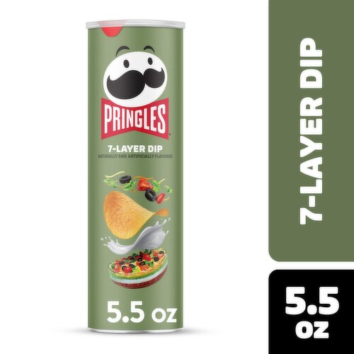 Pringles Potato Crisps Chips, 7-Layer Dip