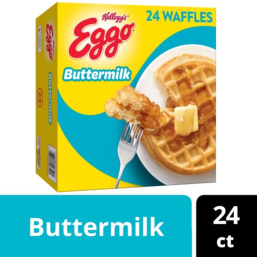 Eggo Frozen Waffles, Buttermilk, Family Pack