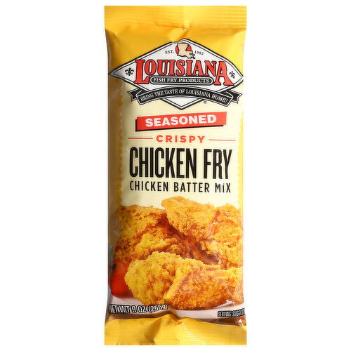 Louisiana Fish Fry Products Chicken Batter Mix, Chicken Fry, Crispy, Seasoned