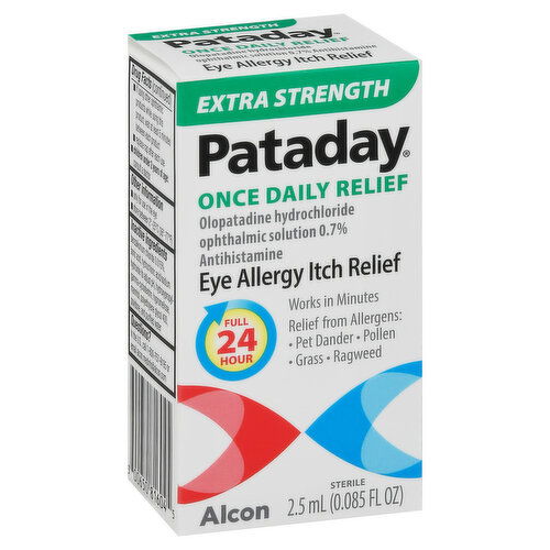 Pataday Eye Allergy Itch Relief, Extra Strength, For Ages 2 and Older