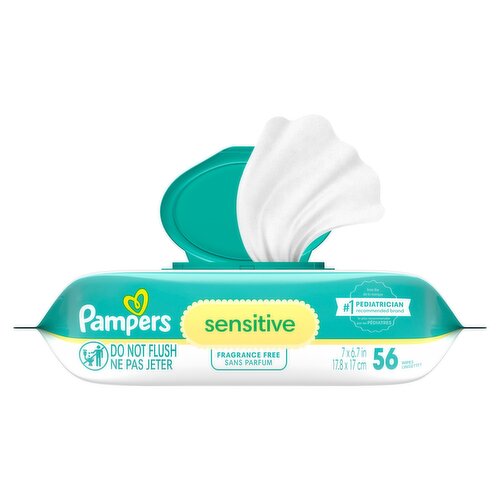 Pampers Sensitive Pampers Sensitive Baby Wipes 56 Count, 1X
