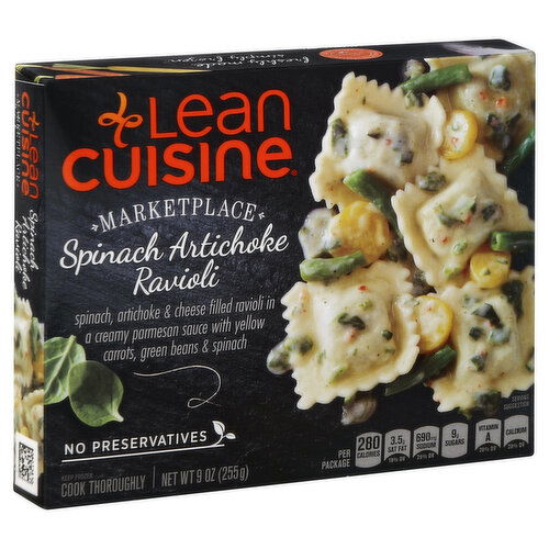Lean Cuisine Marketplace Spinach Artichoke Ravioli