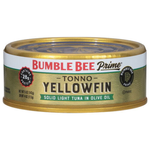 Bumble Bee Prime Tuna, Solid Light, Yellowfin, Tonno