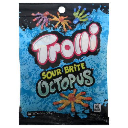 Trolli Gummi Candy, Sour Brite Octopus