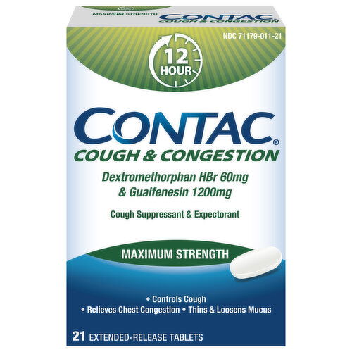 Contac Cough & Congestion, Maximum Strength, Tablets