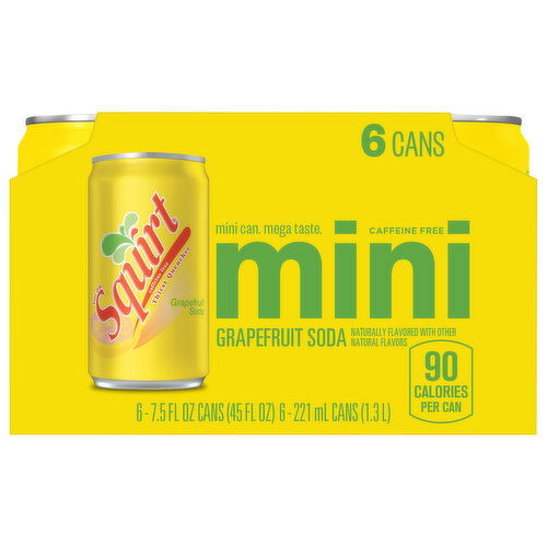 Squirt Caffeine Free Grapefruit Mini Soda